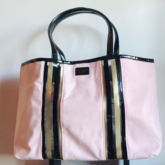 Victoria's Secret Handbags - Victoria’s Secret Pink Canvas Tote Bag, NWT